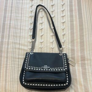 Black Leather Coach Bag